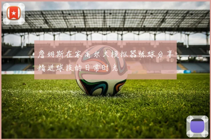 詹姆斯在家高尔夫模拟器练球分享精进球技的日常时光